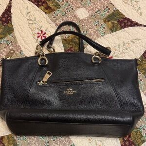 Coach Black Leather Satchel